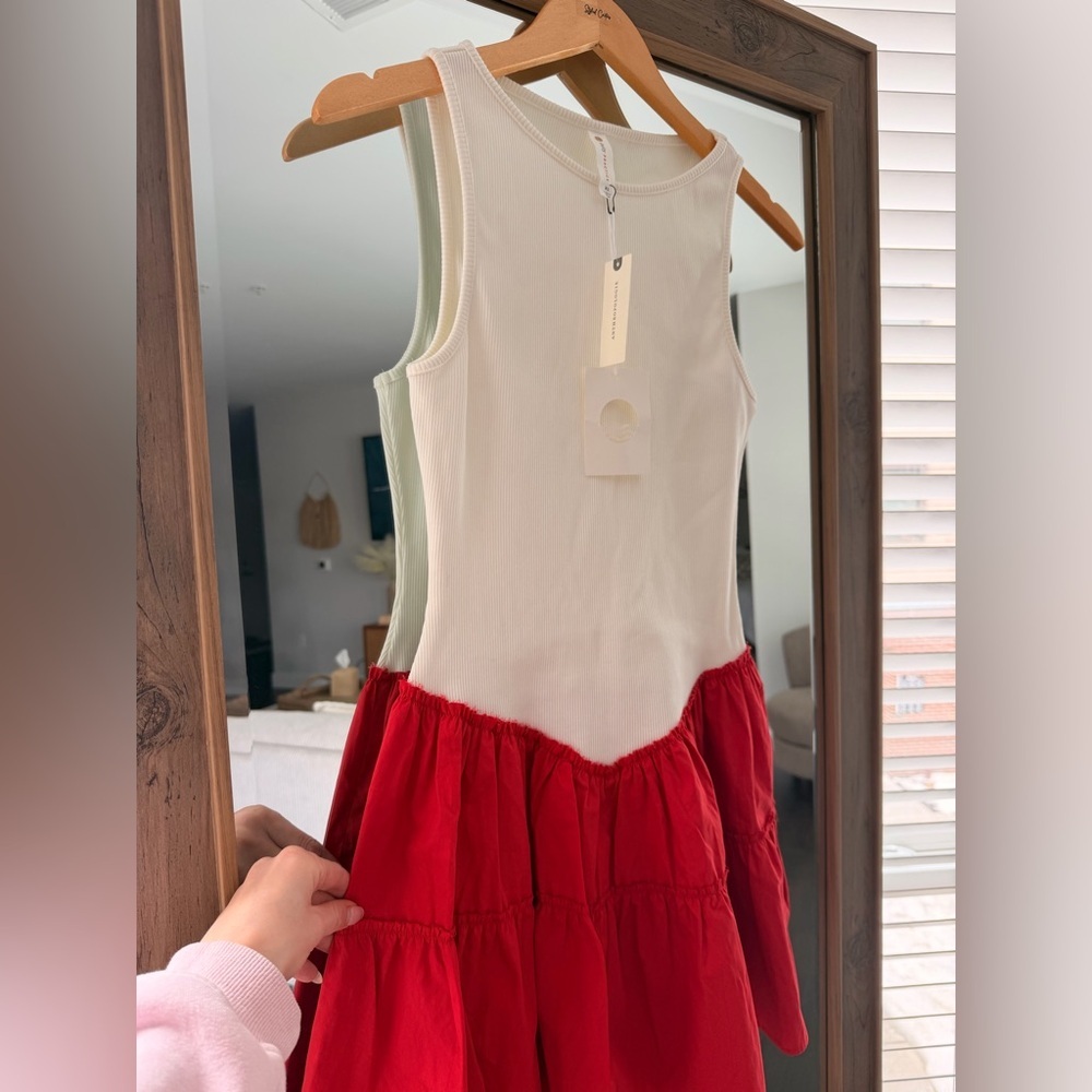 Anthropologie Daily Practice Rib Tank Drop-Waist Twofer Mini Dress - Picture 6 of 6